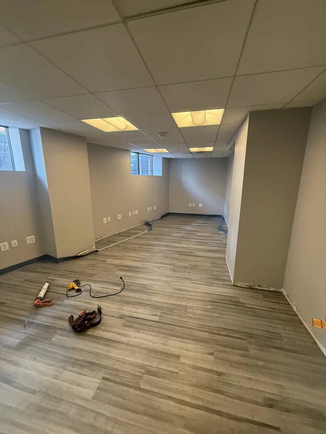 Commercial interior prepared for renovation work